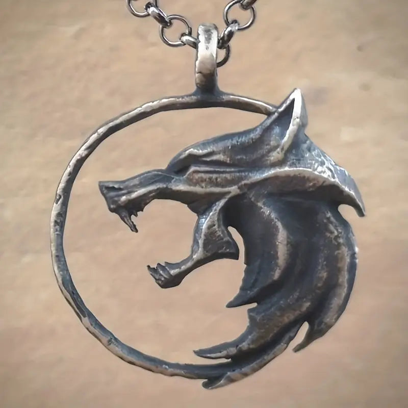 Winterwolf Hexer Halskette | Silber