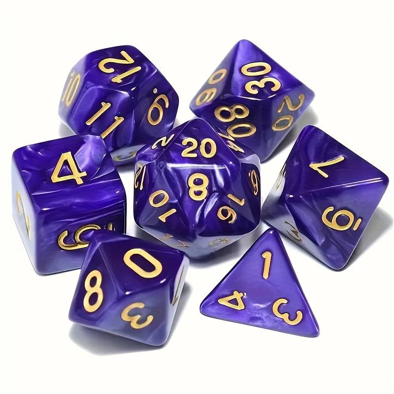 Vibrant Adventurer Diceset | 7-teiliges Würfelset