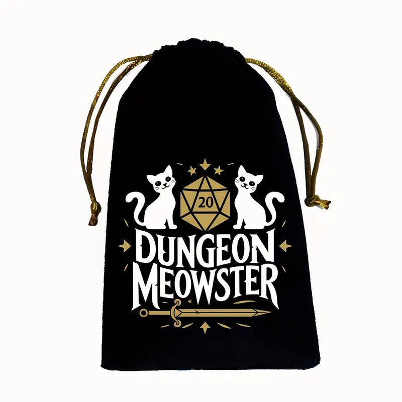Dungeon Meowster XL Würfelbeutel