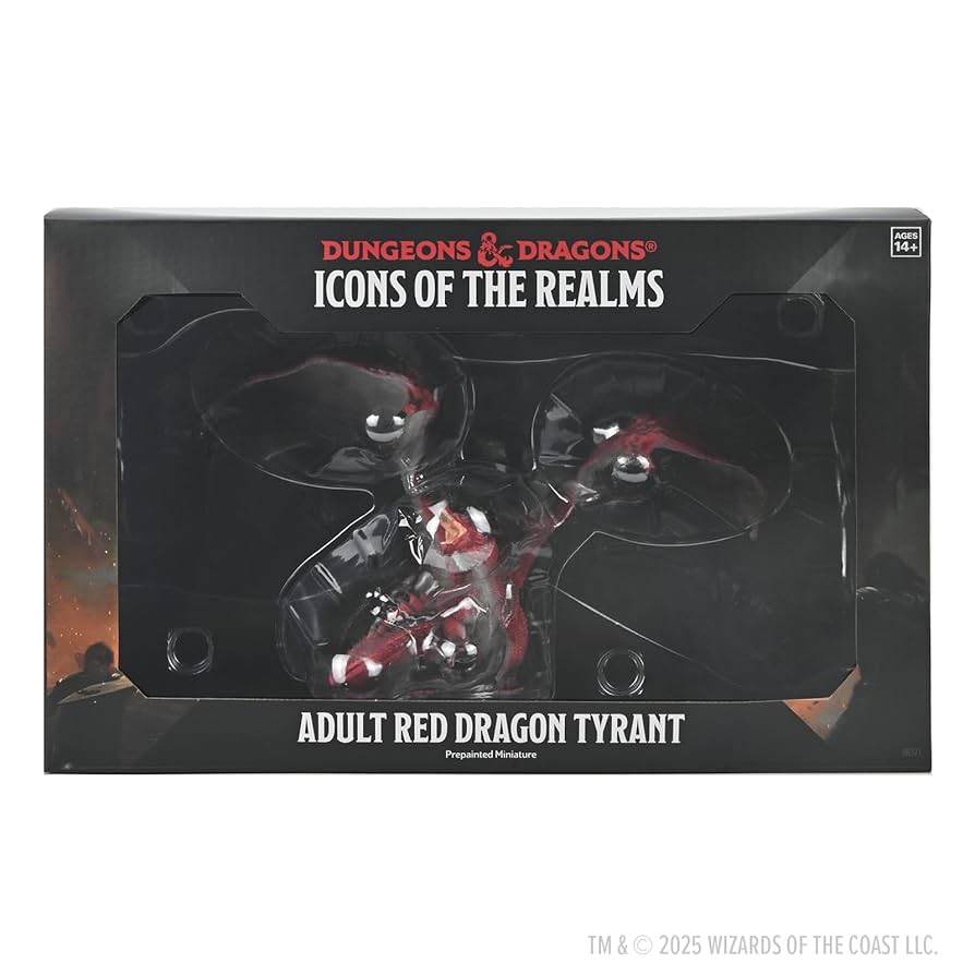 D&D Icons of the Realms: Adult Red Dragon Tyrant [Neu] - Vorbemalt