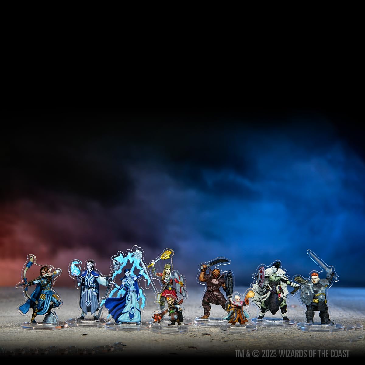 D&amp;D Idols of the Realms 2D Miniaturen: Wizards &amp; Warriors - 2D Set