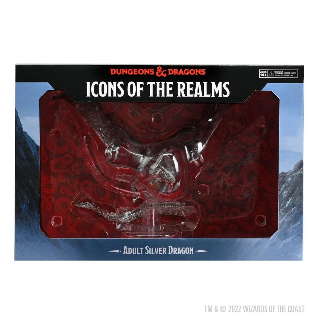 Adult Silver Dragon - D&D Icons of the Realms Premium Figure