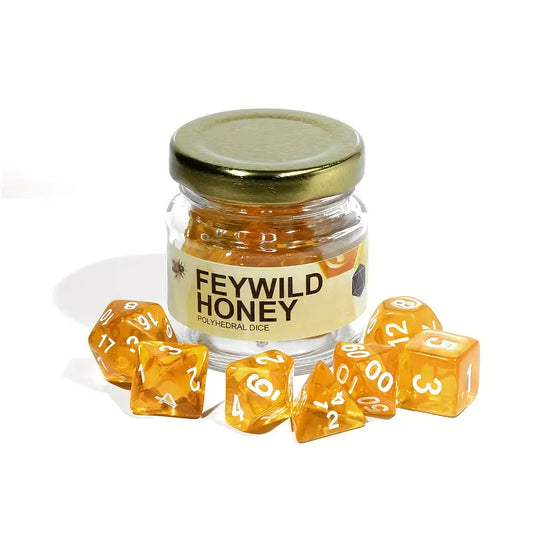 Feywild Honey Würfelset | inkl. Behältnis Dice