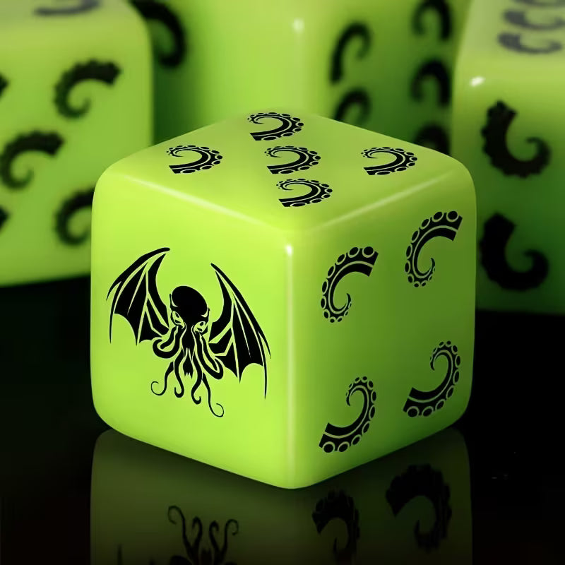Foxdice D6 Set - Blau | 3x Cthulhu Würfelset | Dice
