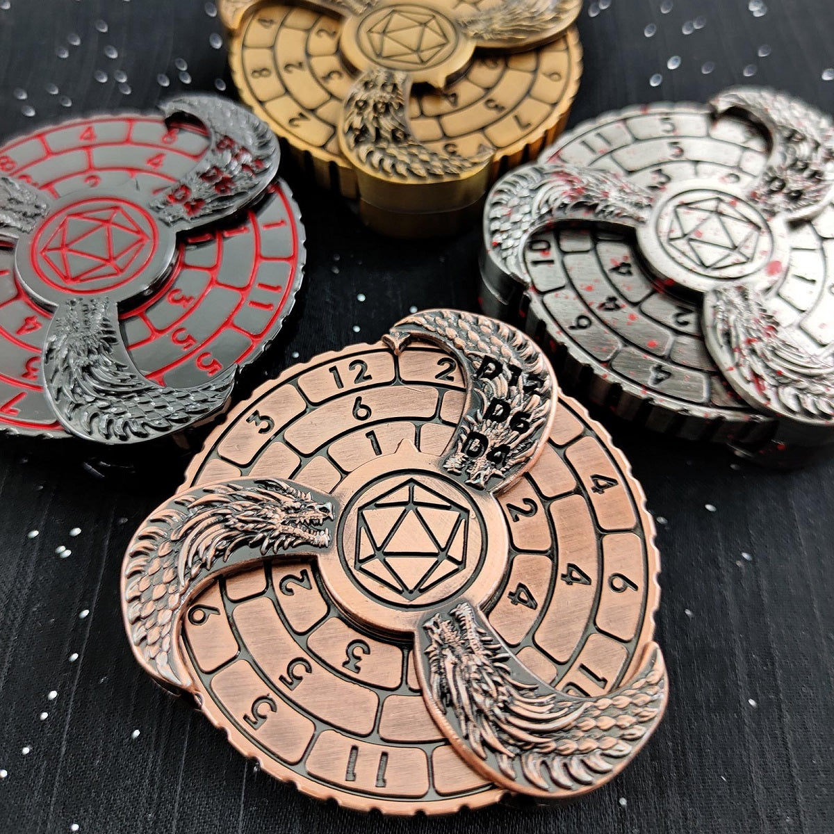 7-in-1 Metal Gyro-Würfel | Fidgetspinner