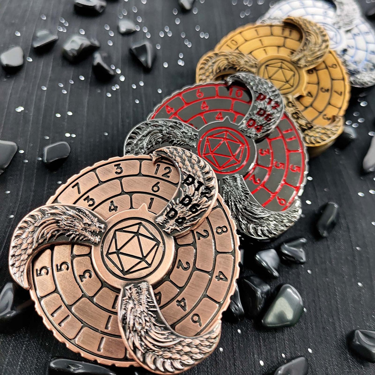7-in-1 Metal Gyro-Würfel | Fidgetspinner