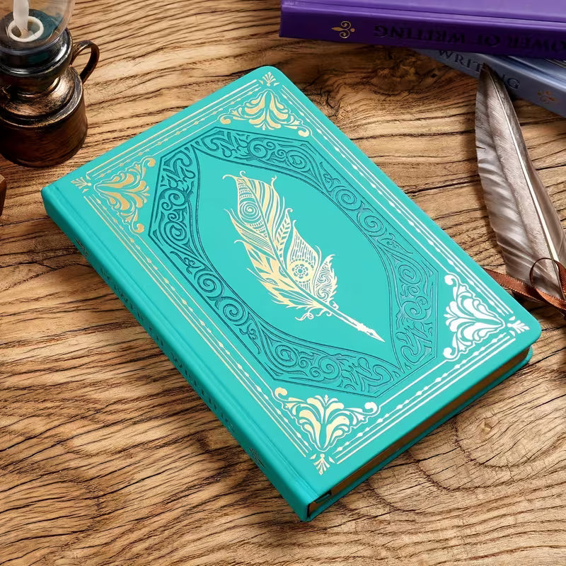 Magic School Tintenfeder | Mit Prägung | Kunstleder Notebook Din A5