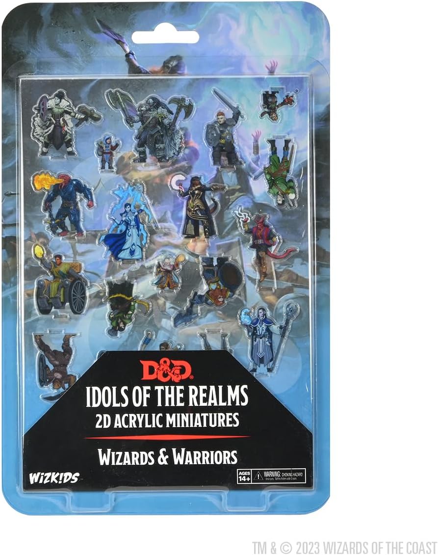 D&amp;D Idols of the Realms 2D Miniaturen: Wizards &amp; Warriors - 2D Set