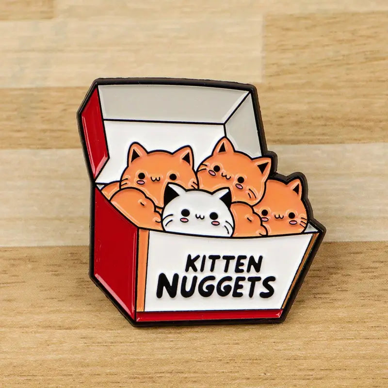 Kitten Nuggets | Katzen Anstecker Pin aus Metall