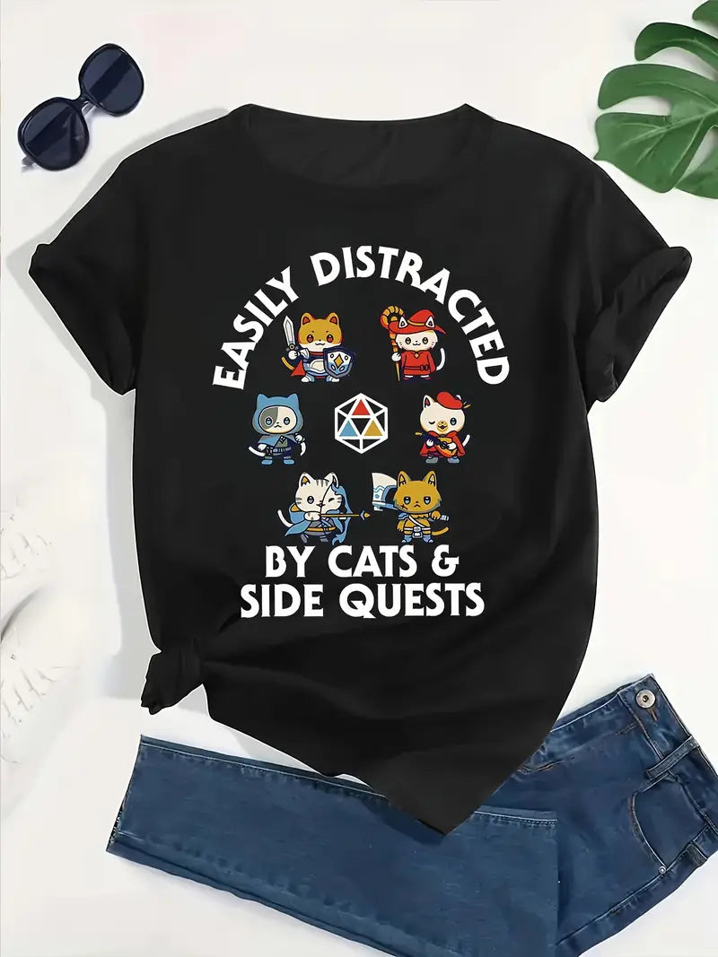 Katzenabenteuer | Fantasy T-Shirt