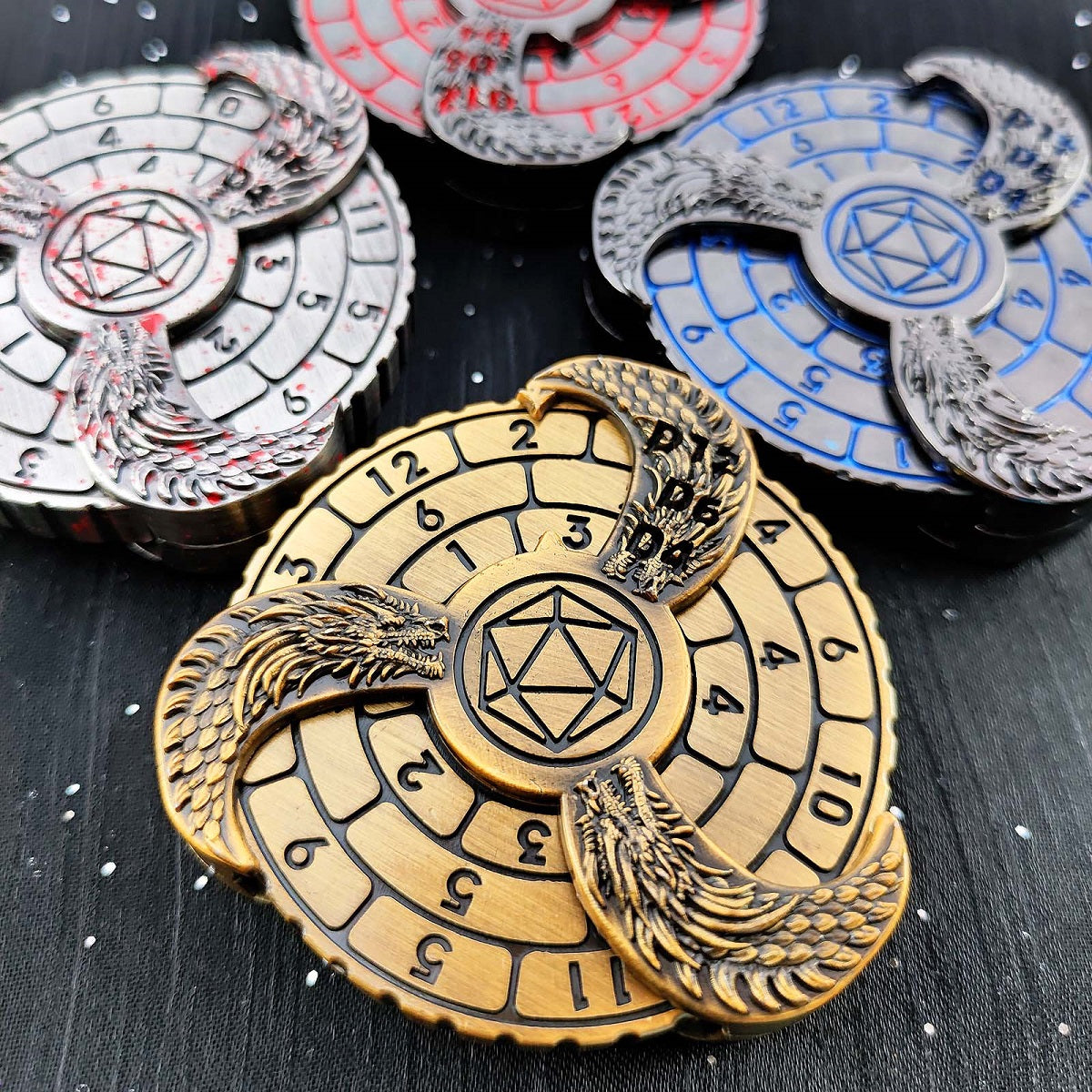 7-in-1 Metal Gyro-Würfel | Fidgetspinner