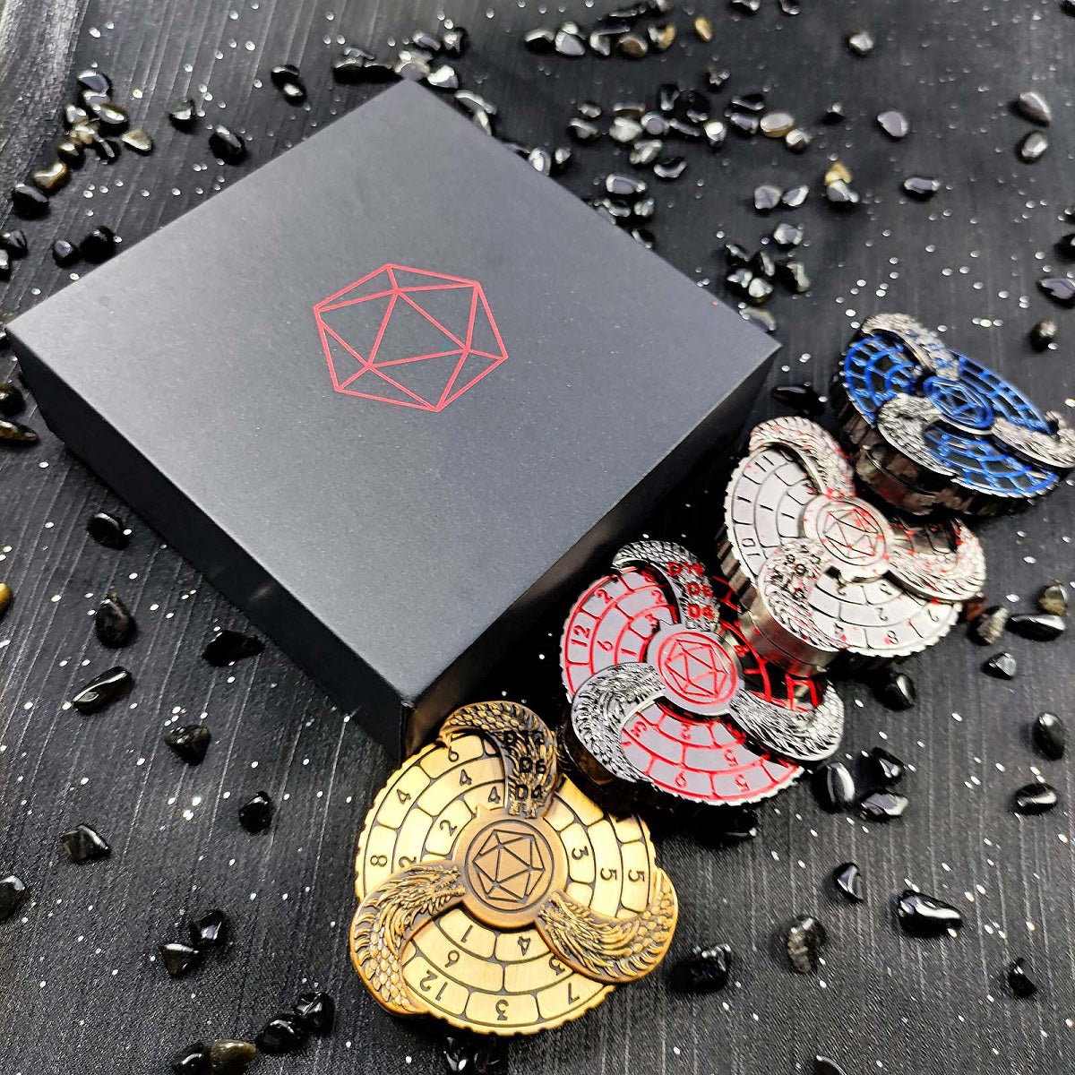 7-in-1 Metal Gyro-Würfel | Fidgetspinner