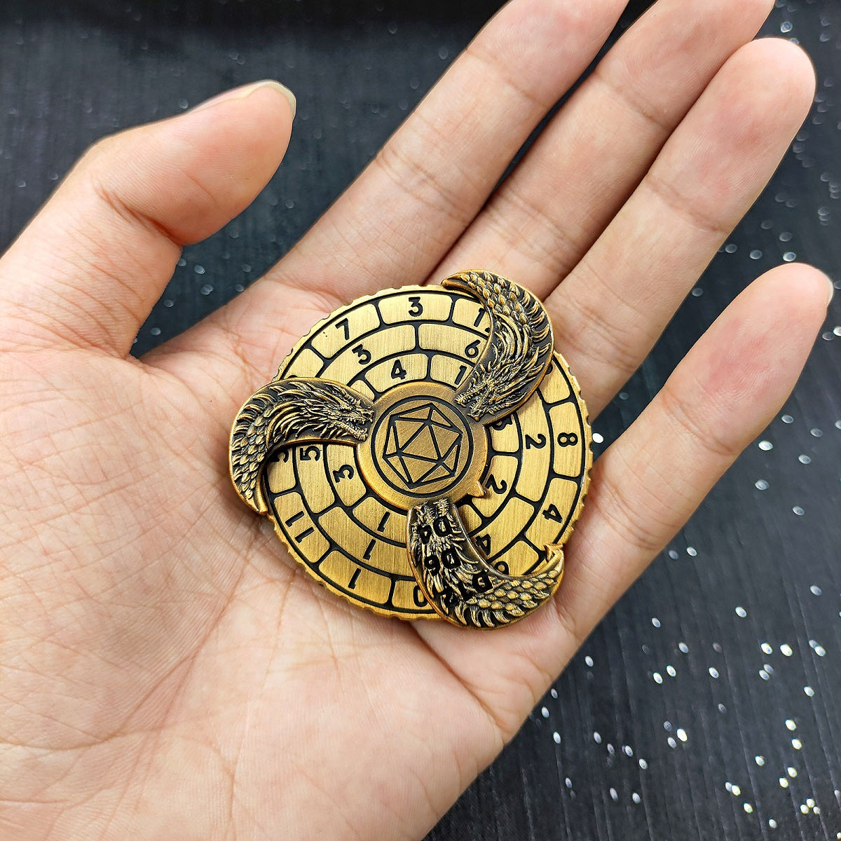 7-in-1 Metal Gyro-Würfel | Fidgetspinner