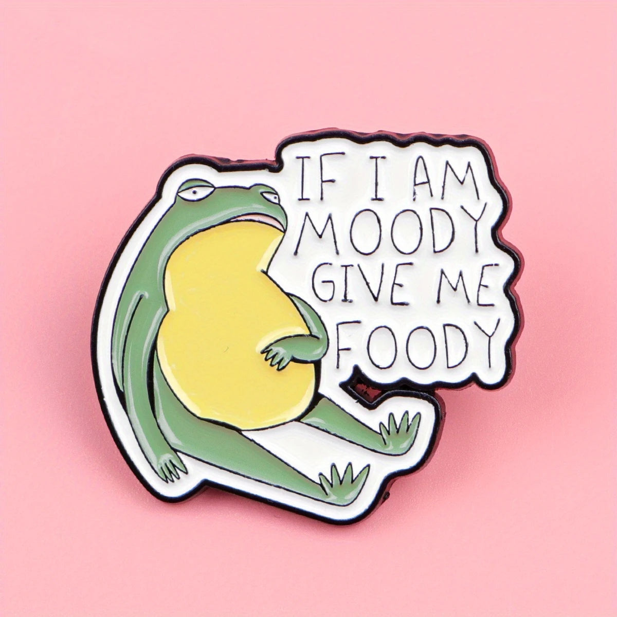 Moody Foody Frog | Frosch Anstecker Pin aus Metall