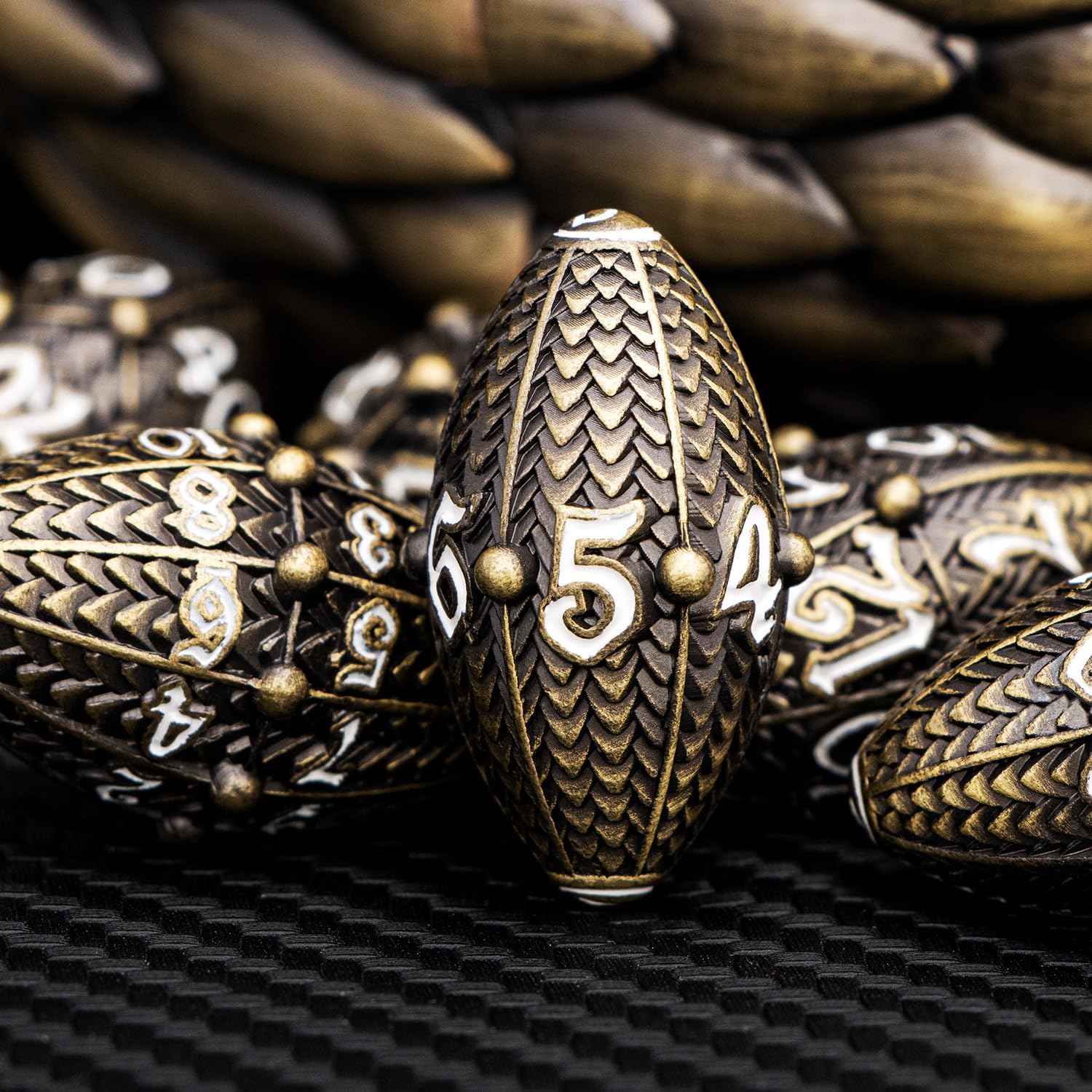 Drachenei Dice | 7 teiliges Großwyrm Würfelset