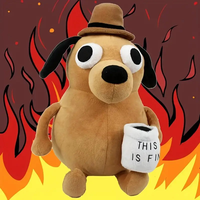 This is fine Stofftier | Hunde Kuscheltier