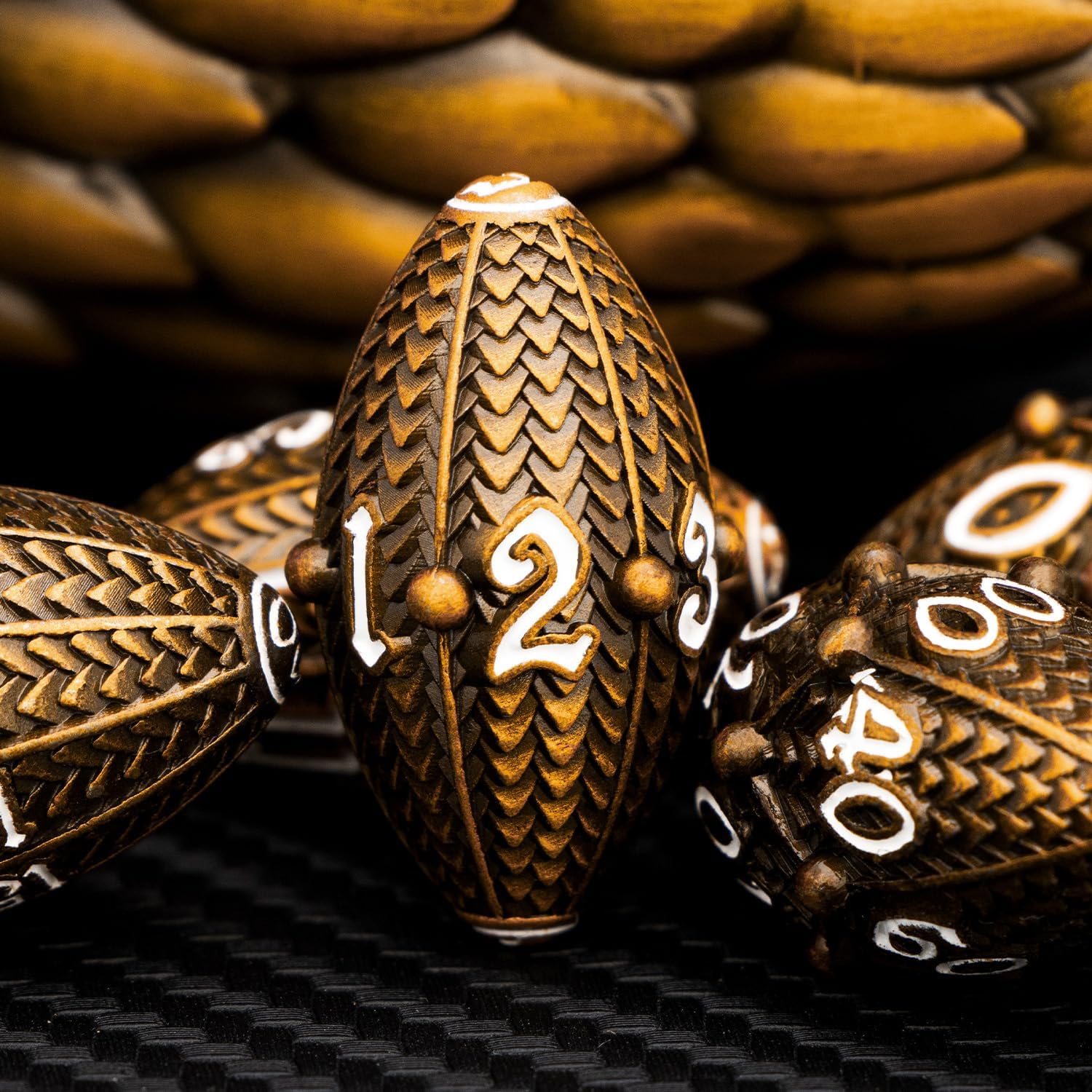 Drachenei Dice | 7 teiliges Großwyrm Würfelset