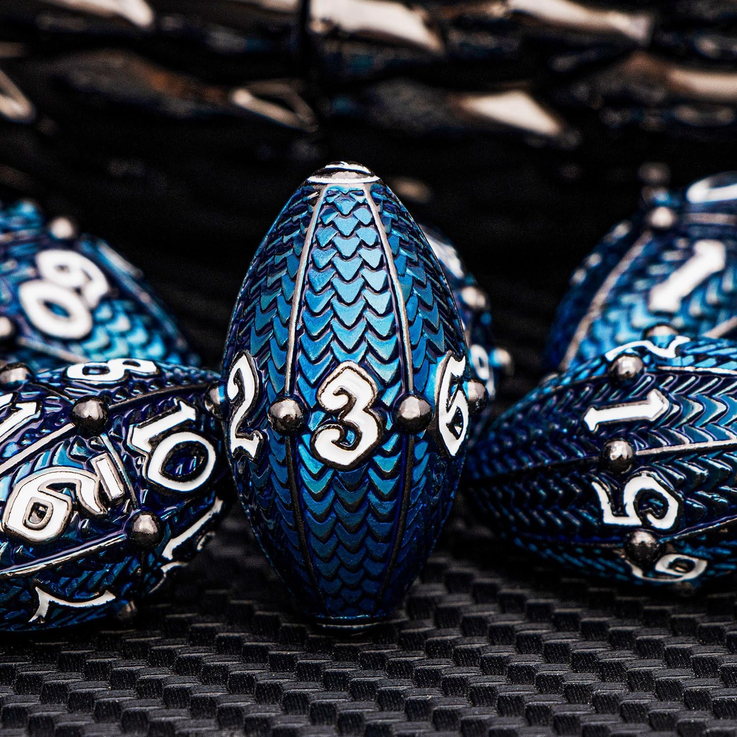 Drachenei Dice | 7 teiliges Großwyrm Würfelset