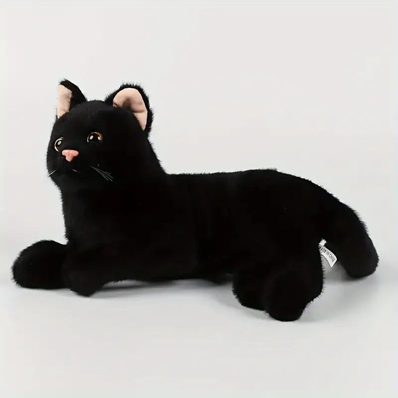 Schwarze Katze Familiar Stofftier | Kuscheltier