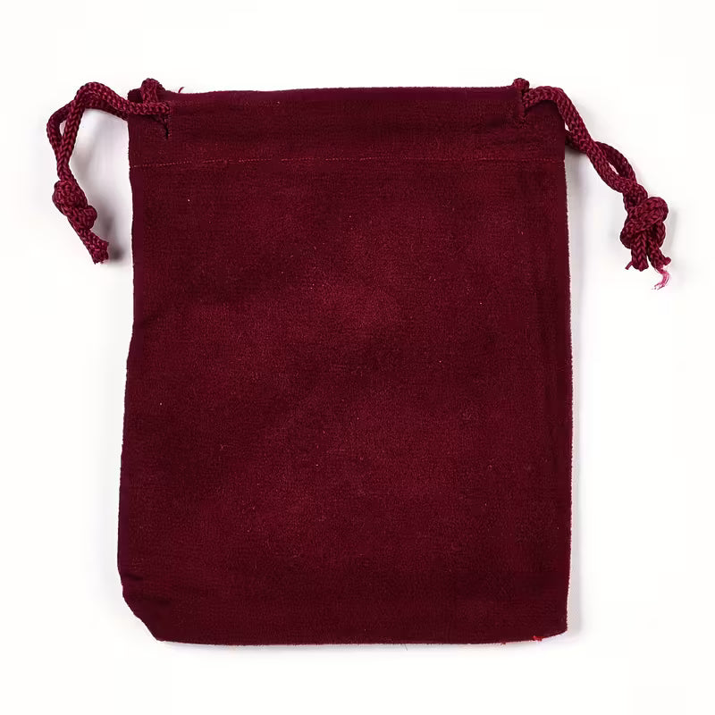 Burgunder Roter Würfelbeutel | 9cm x 7cm