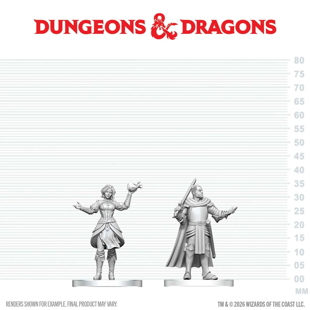 D&D Nolzur's Marvelous Miniatures: Knight & Mage Apprentice - EN