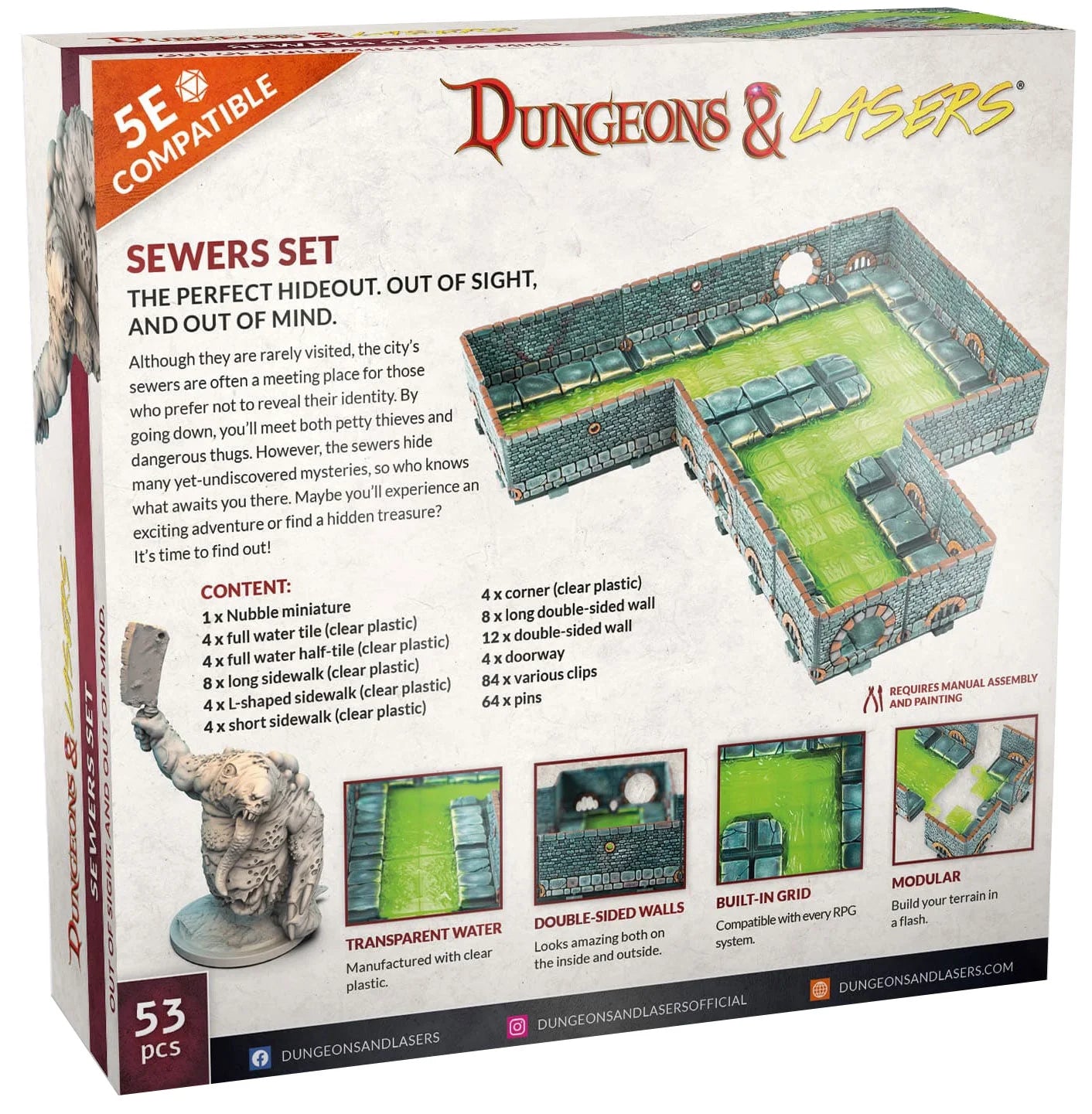 Dungeons & Lasers - Sewers Set - EN