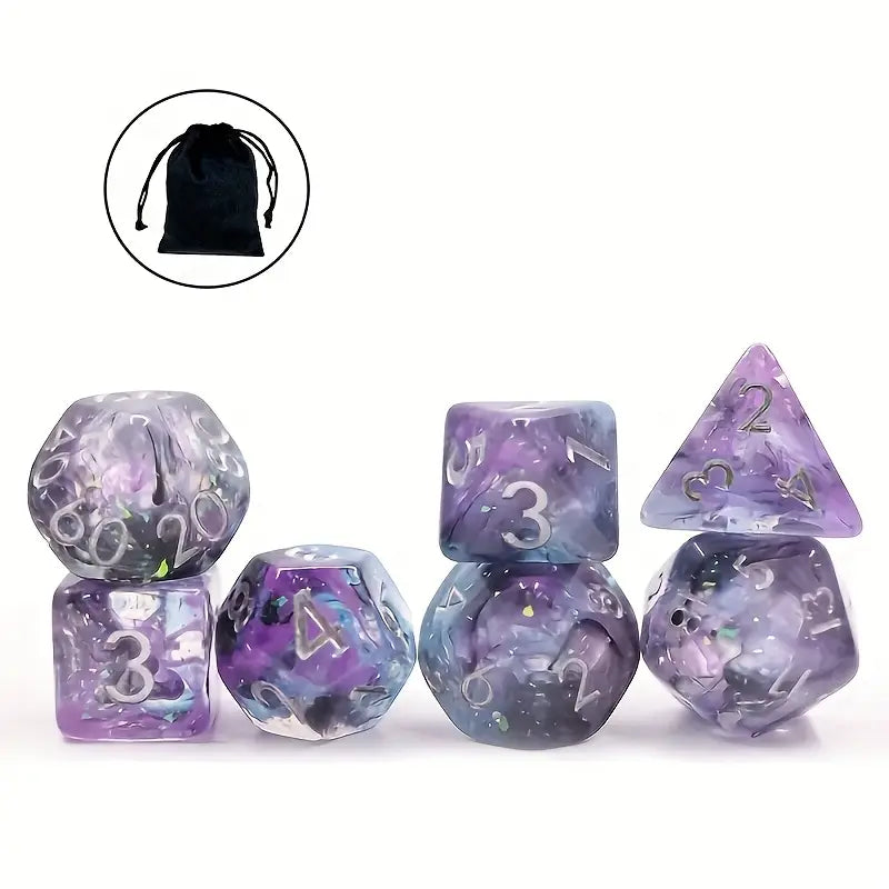 Spektral Dice | 7-teiliges Diceset inkl Würfelbeutel