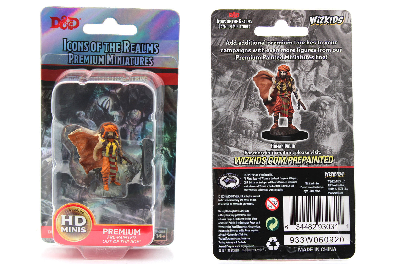 D&D Icons of the Realms: Premium Painted Figure - Human Druid Male