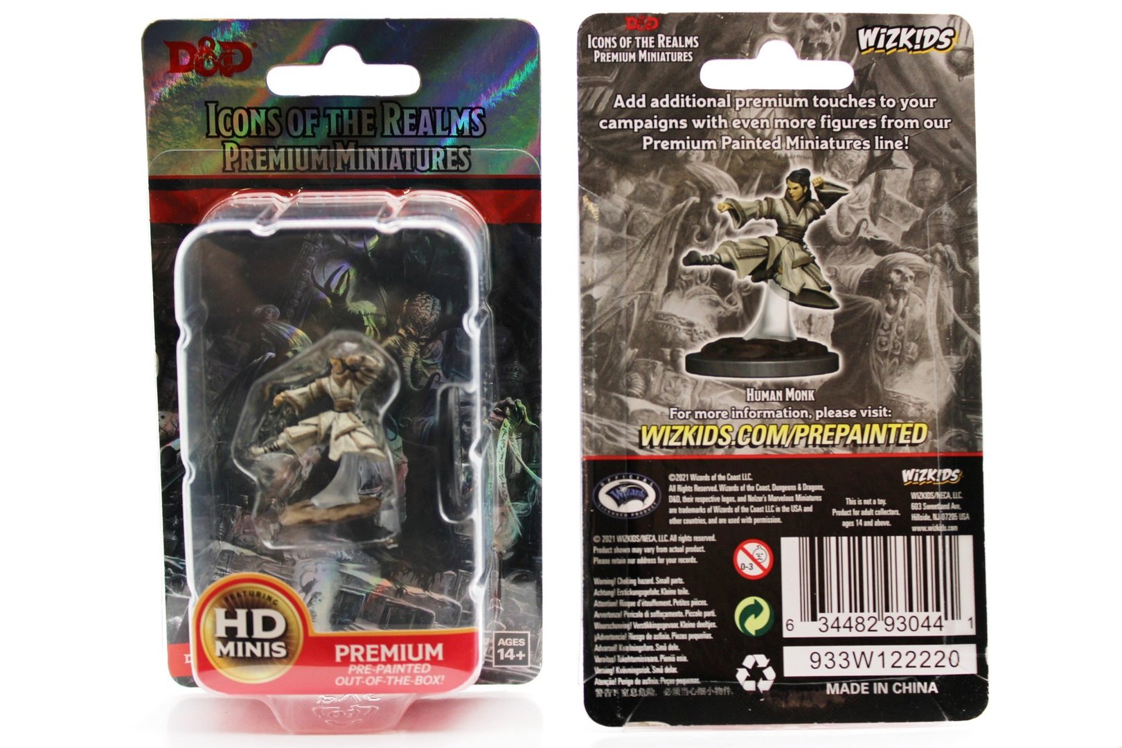 D&D ICONS OF THE REALMS PREMIUM FIGURES: HUMAN MONK FEMALE