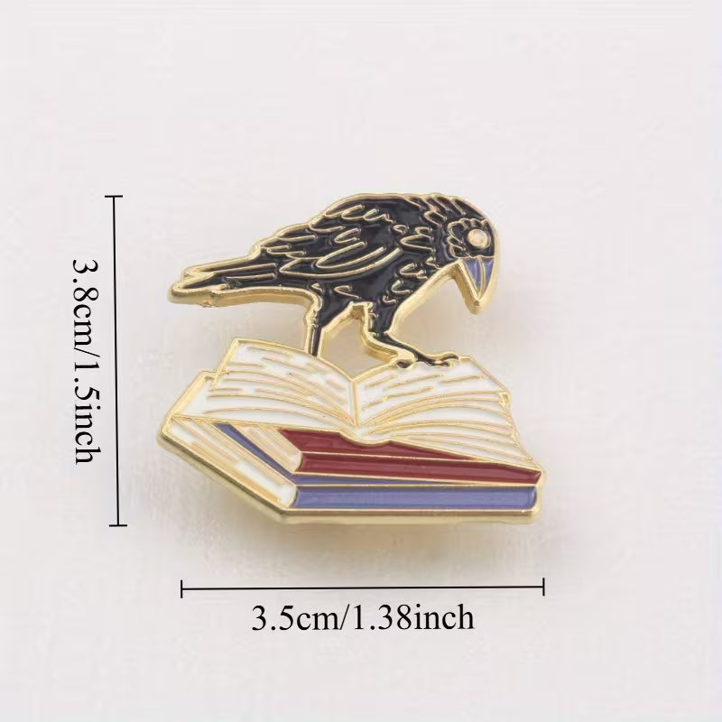 Bücher Rabe | Raven | Anstecker