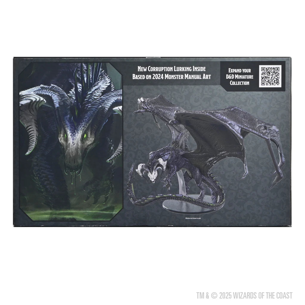 D&D Icons of the Realms: Adult Black Dragon [Neu] - Vorbemalt