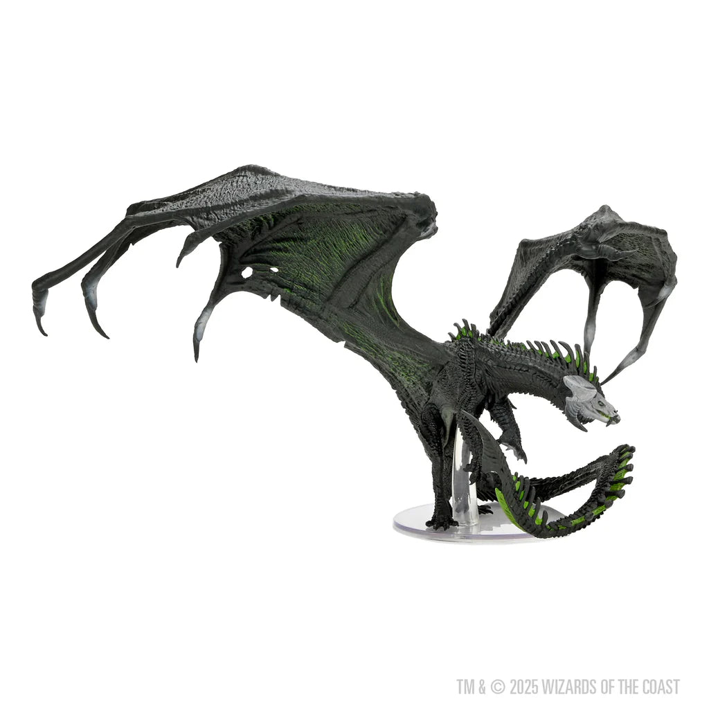 D&D Icons of the Realms: Adult Black Dragon [Neu] - Vorbemalt