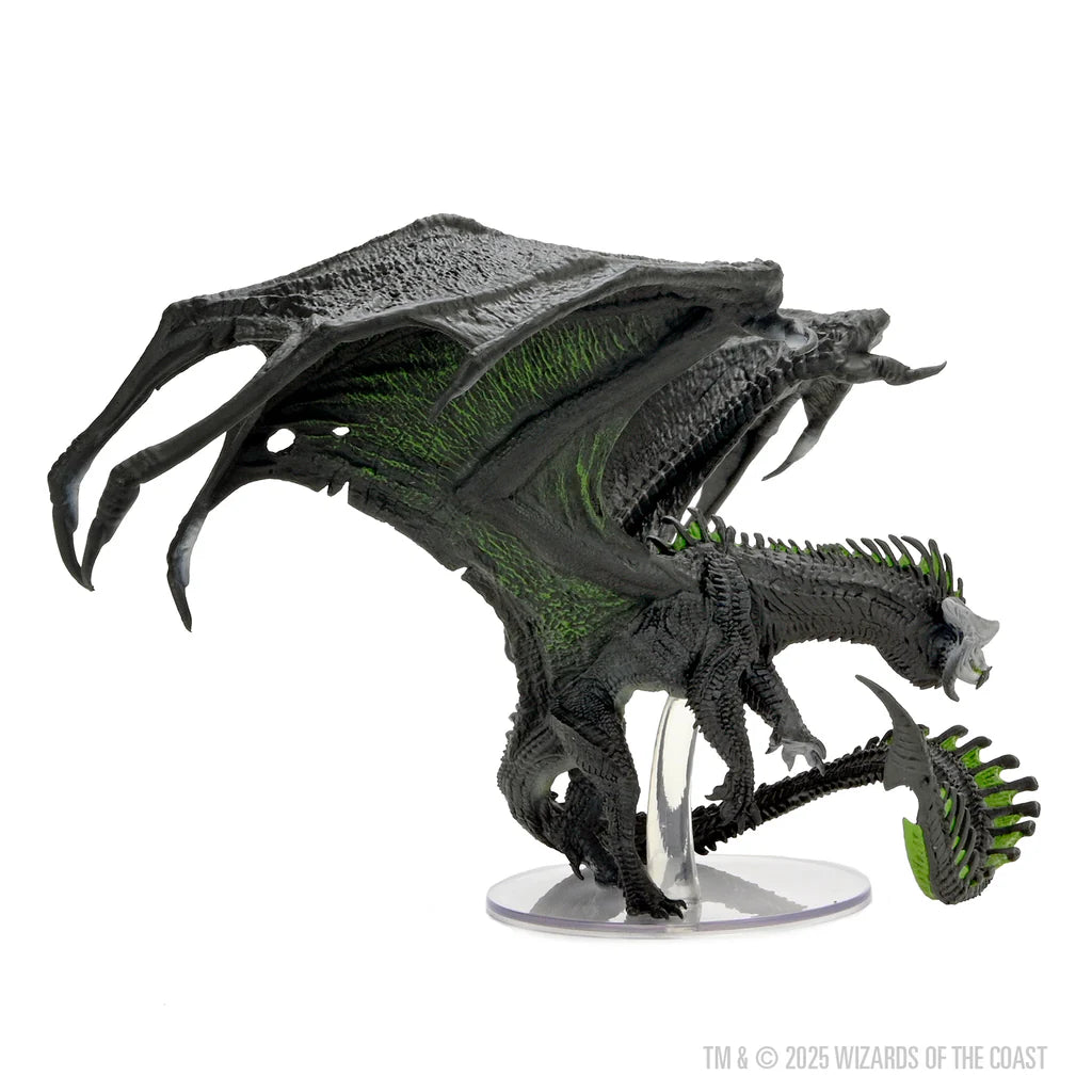 D&D Icons of the Realms: Adult Black Dragon [Neu] - Vorbemalt