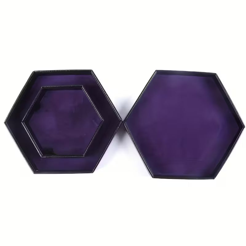 Premium XXL Dicetray mit Kunstlederbezug | Würfelbox Violet