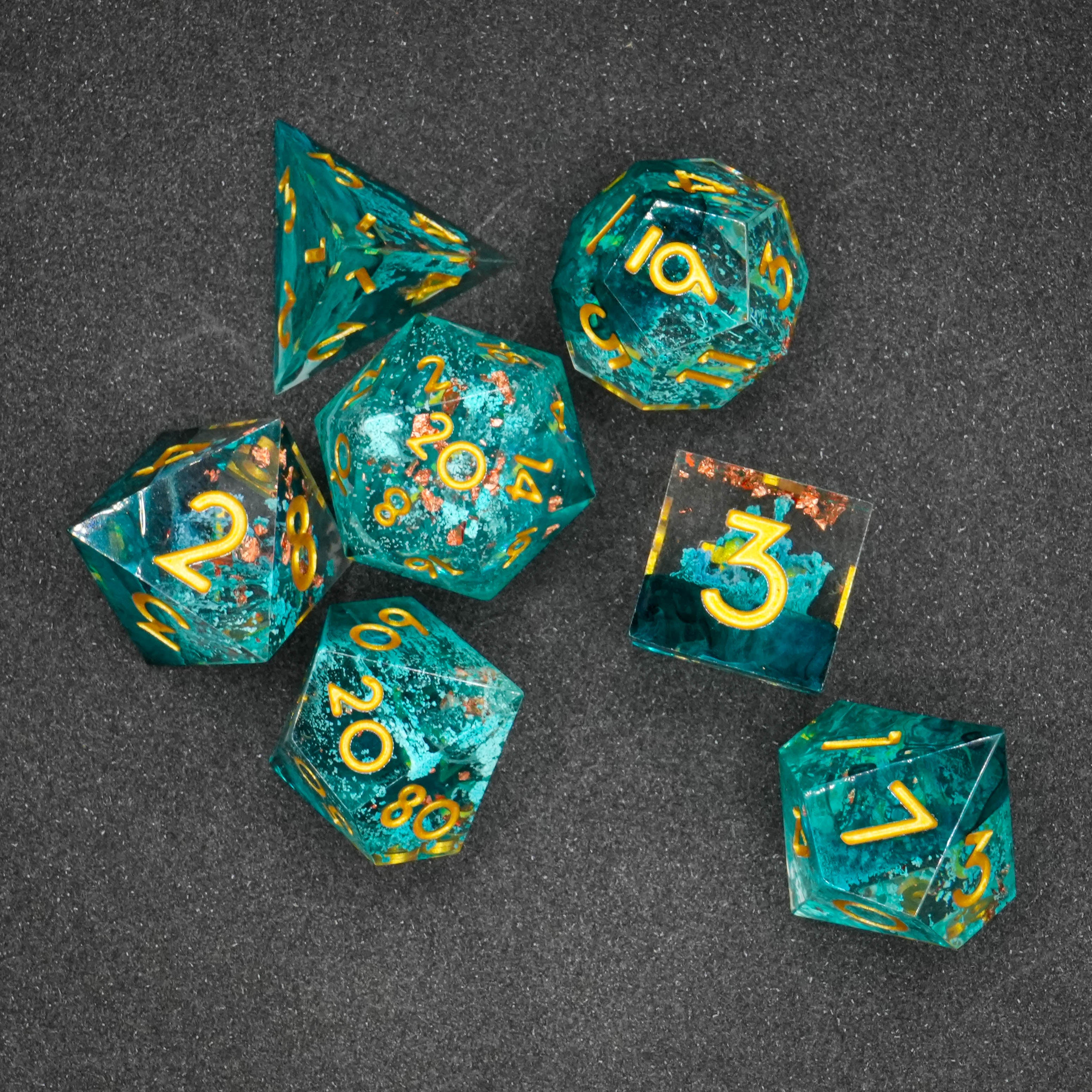 Magic Ocean Set - Dice | 7-teiliges Würfelset