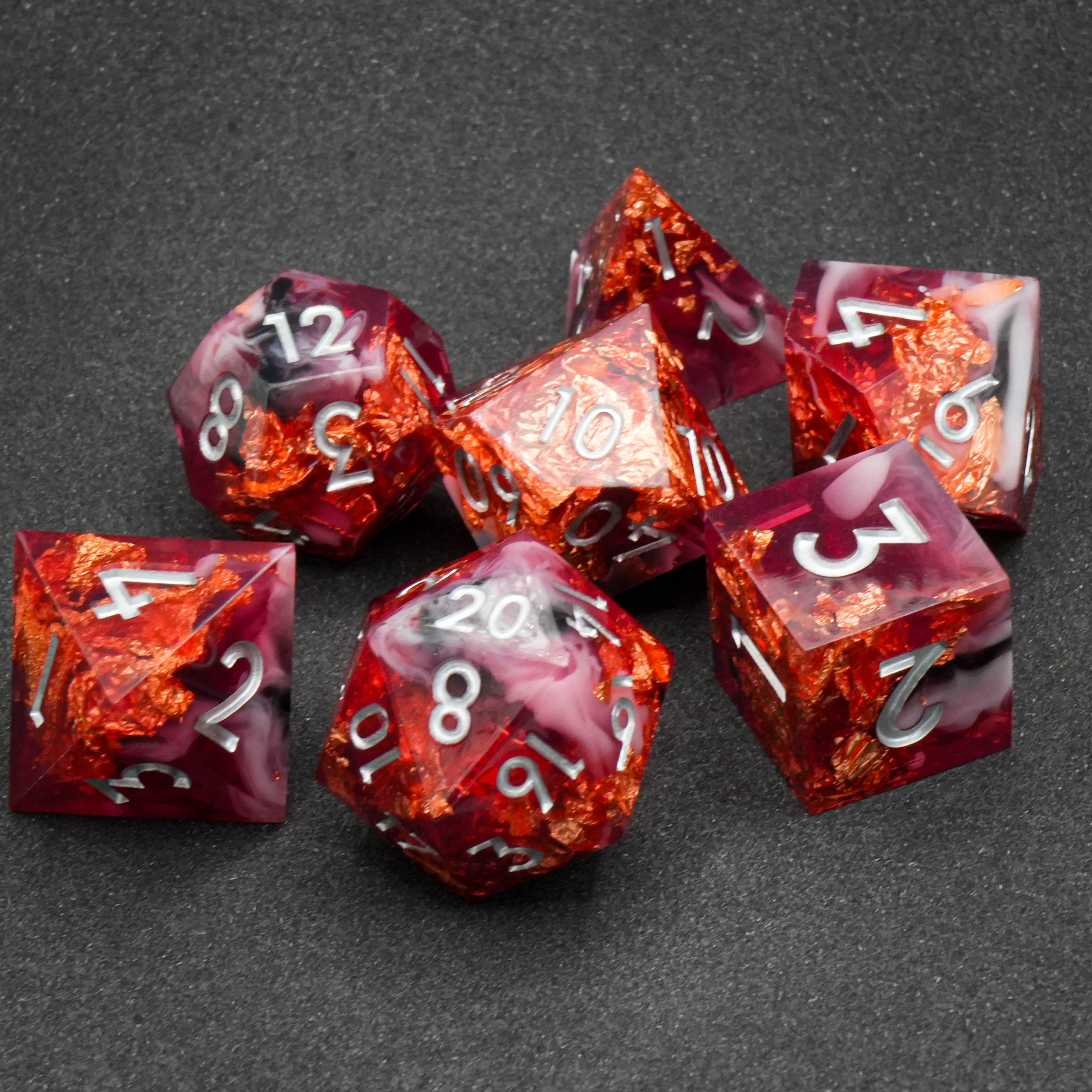Molten Core Lava - Diceset | 7-teiliges Würfelset