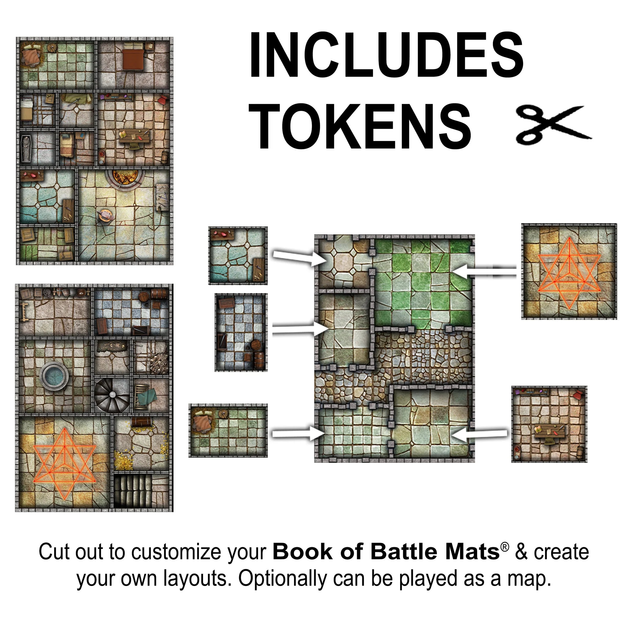 Big Book of Battle Mats Cells & Shrines - EN