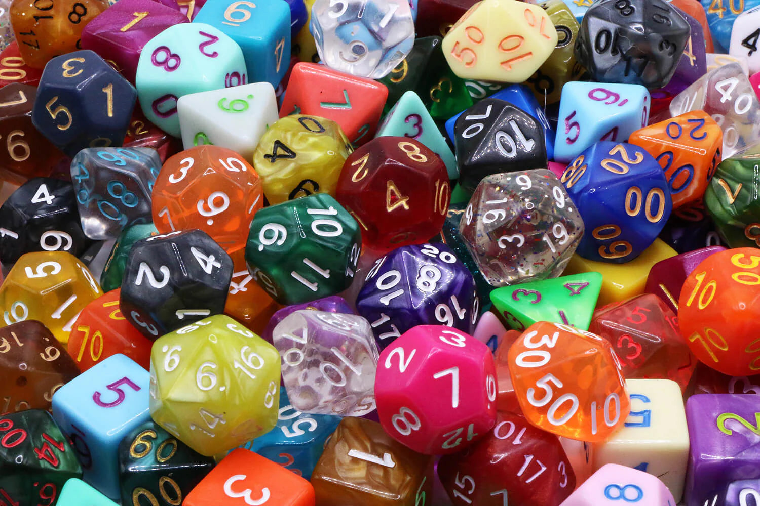 Mystery Dice-Set | 7-teilig inkl. Würfelbeutel (GRATIS mit Rabattcode aus Dungeon Raid Starterbox)