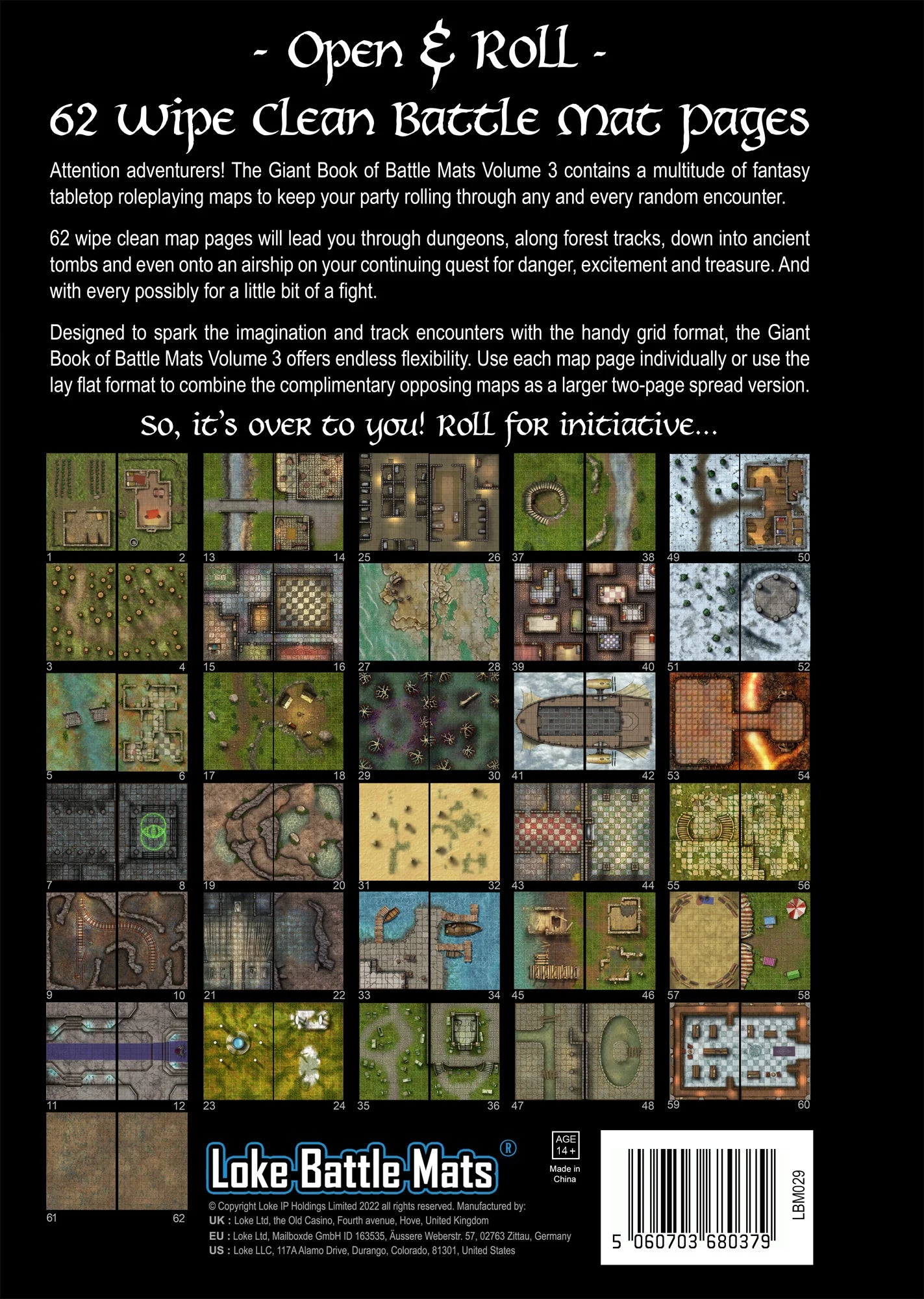 The Giant Book of Battle Mats - Volume 3 (A3 Format, ausklappbar zu DIN A2)