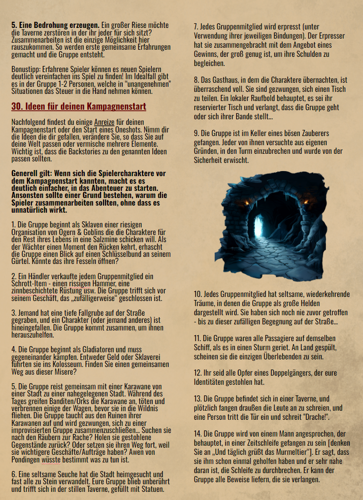 Guide - So planst du deinen Kampagnenstart | Quest Guide 5e
