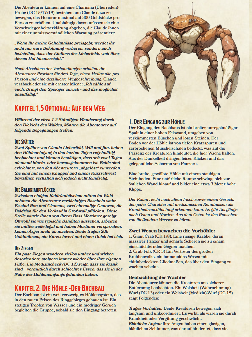 Quest Oneshot Abenteuer: "Der Speioger" | 5e