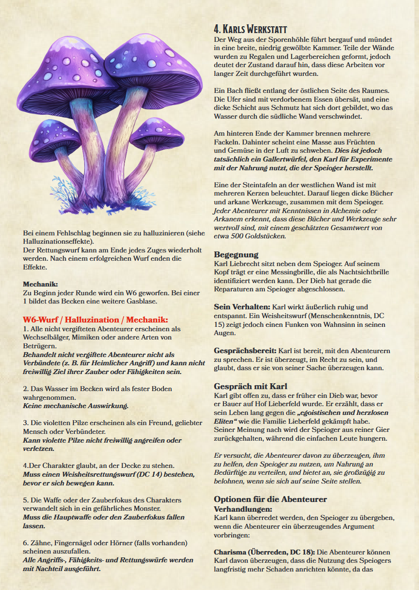 Quest Oneshot Abenteuer: "Der Speioger" | 5e