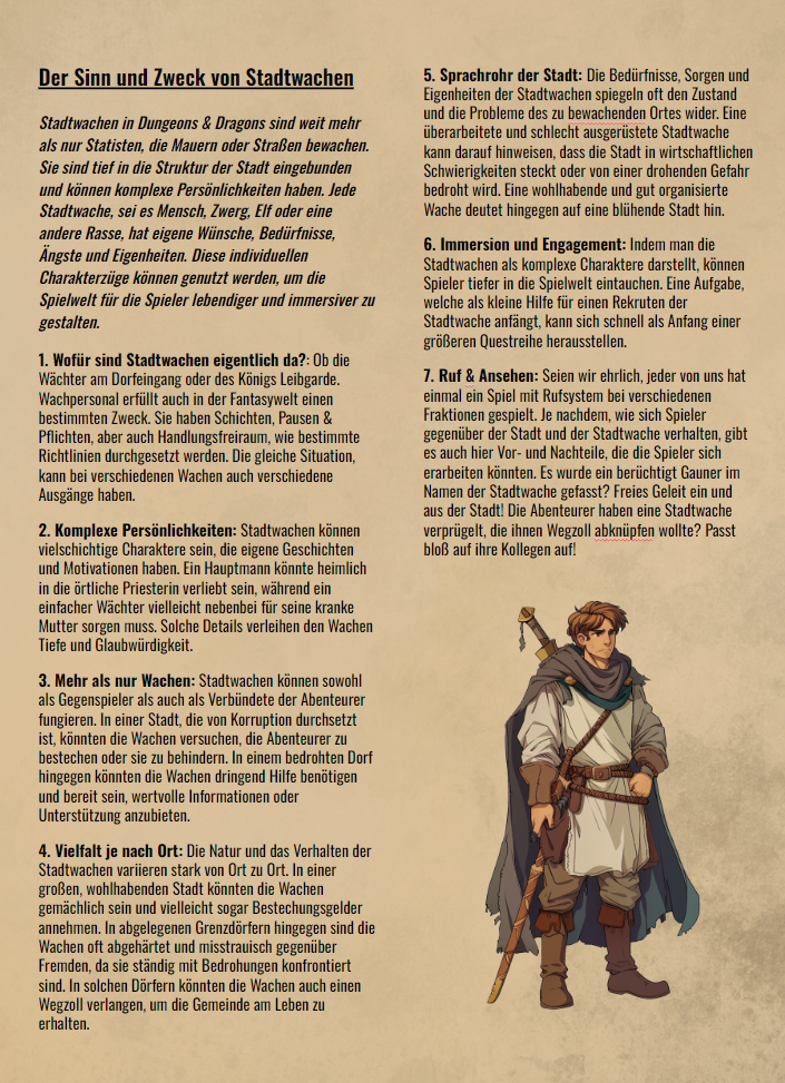 Stadtwachen Guide | Quest