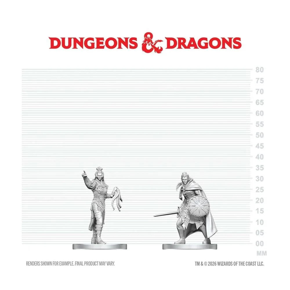 D&D Nolzur's Marvelous Miniatures: Drow Elite Warrior & Drow Priestess of Lolth - EN