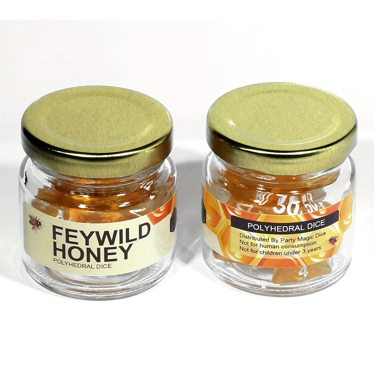 Feywild Honey Würfelset | inkl. Behältnis Dice