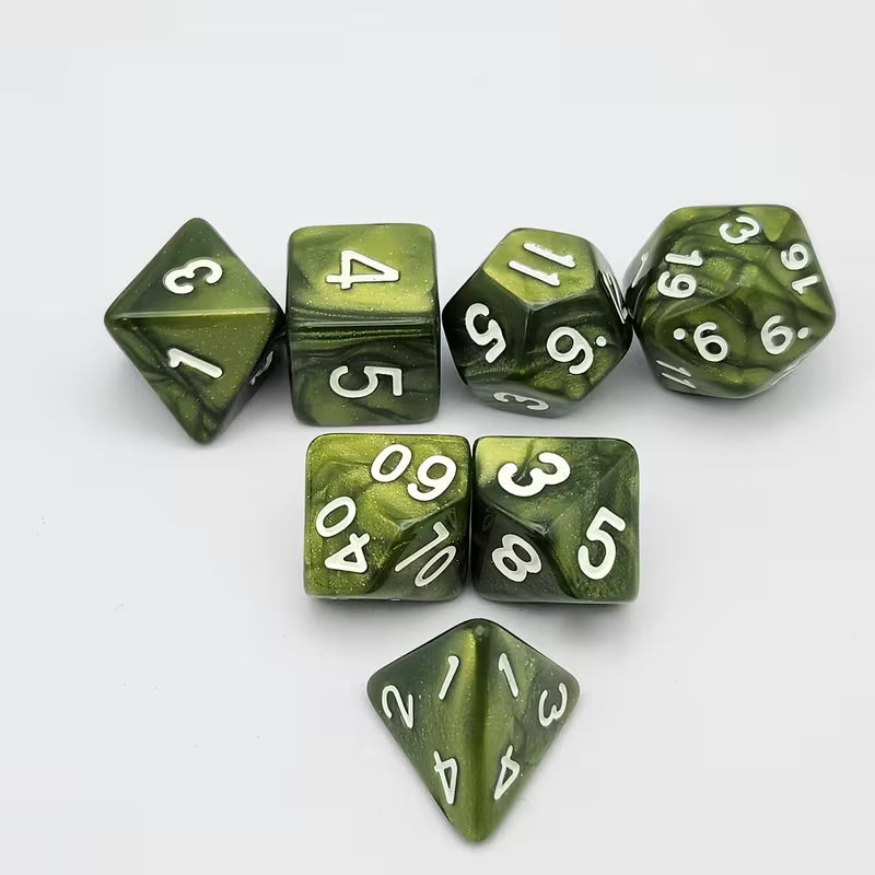 Dryaden Waldwürfel- Diceset | 7-teiliges Würfelset