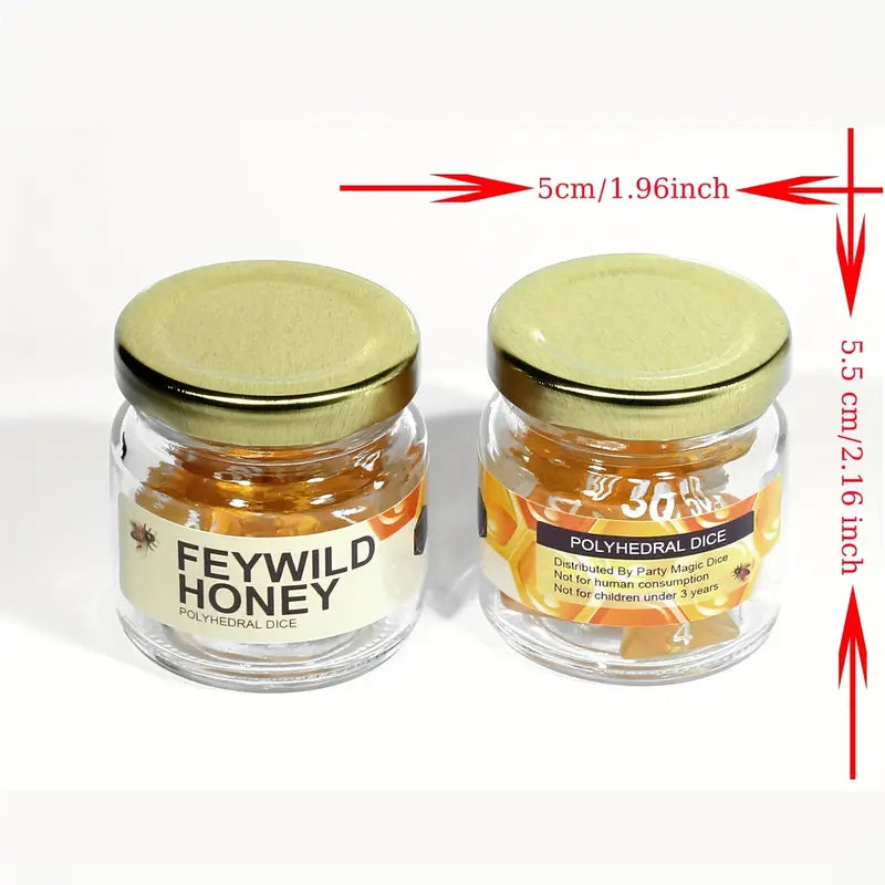 Feywild Honey Würfelset | inkl. Behältnis Dice