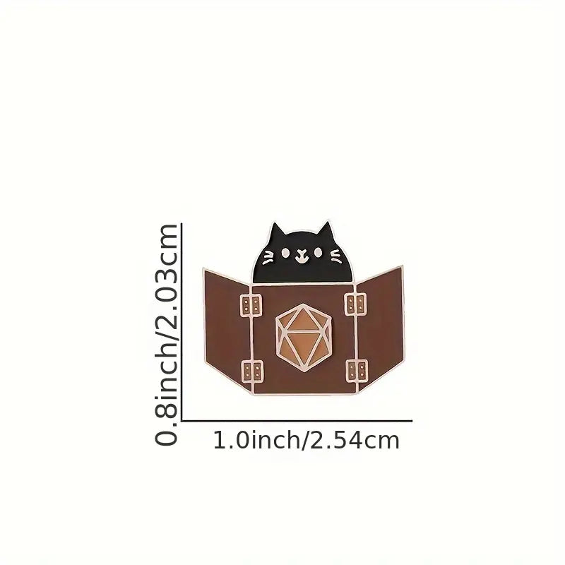 Spielleiter Katze | Metall Anstecker