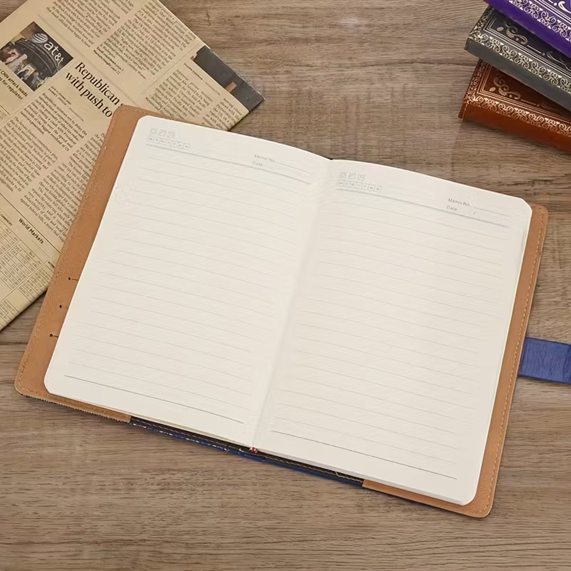 Gold-Lock Zahlenschloss Tagebuch | Mit Zahlenschloss | Kunstleder Notebook Din A5