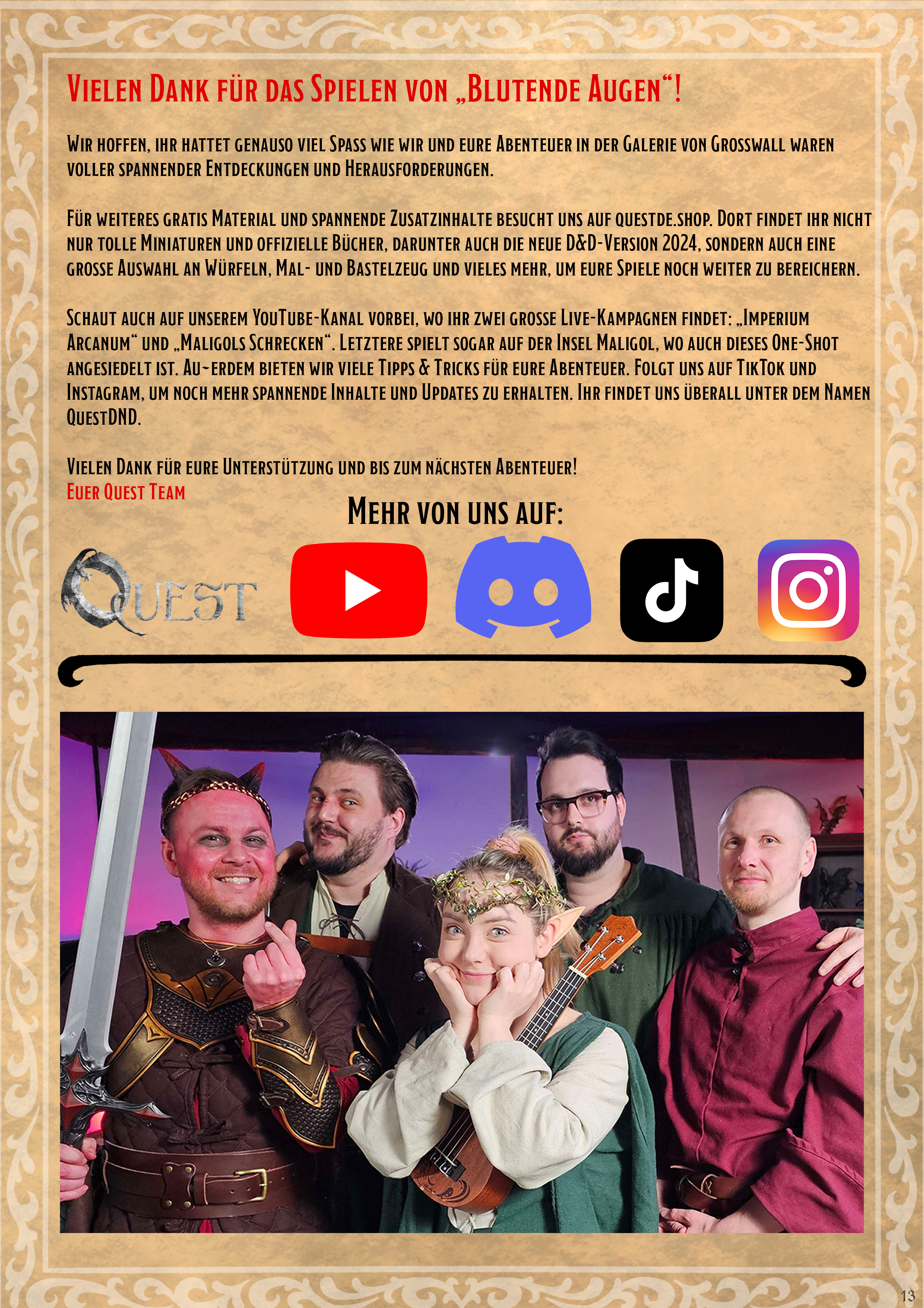 Quest Oneshot Abenteuer: "Blutende Augen" | 5e
